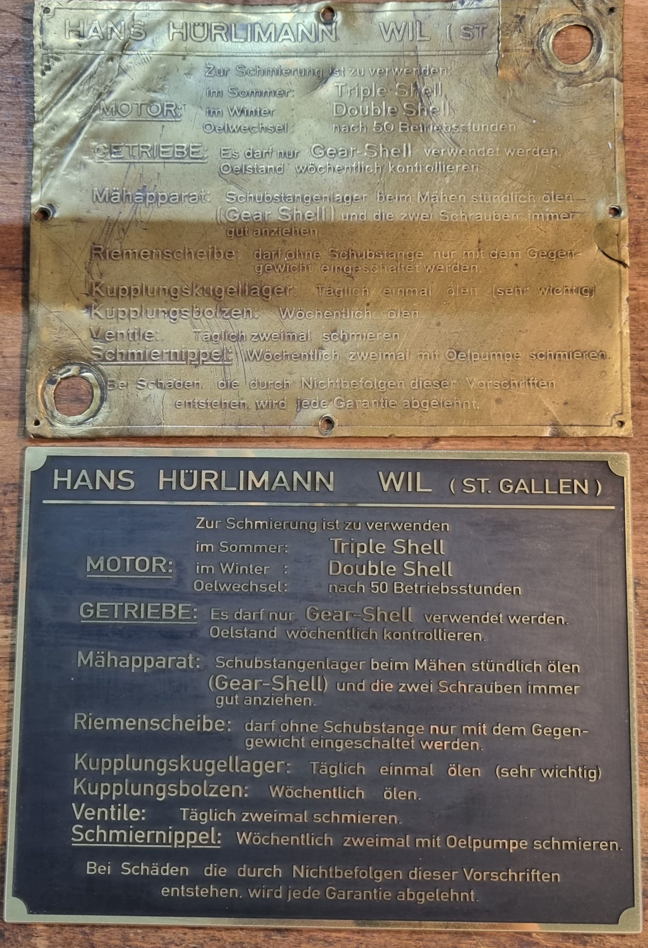 Gestaltung Schilder